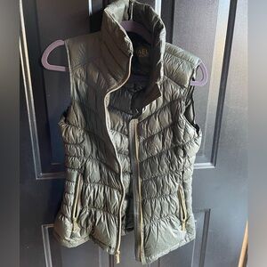Michael Kors‎ Small Green Down Puffer Vest, Lightweight, Women’s Winter Jacket
